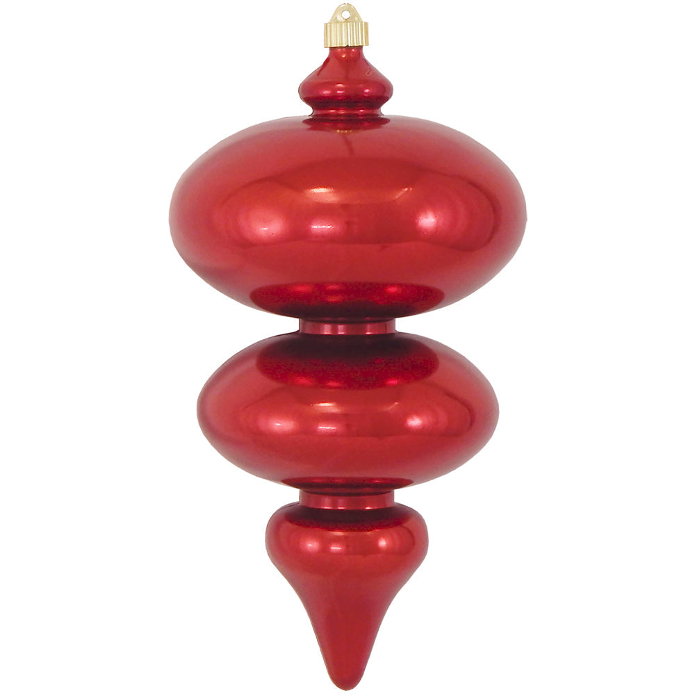 Christmas by Krebs Sonic Red 15 in Shatterproof Finial Christmas Ornament #KBX26111